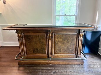 Large Howard Miller Bar With Tons Of Storage (chairs And Contents Not Included)