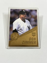 Danbury Mint 22kt Gold Leaf 1999 World Series NY Don Zimmer Sealed