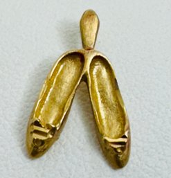 14K GOLD MICHAEL ANTHONY DANCE SLIPPERS PENDANT OR CHARM