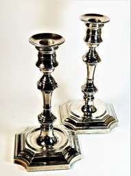 Fine Silver Plate Candlestick Holders