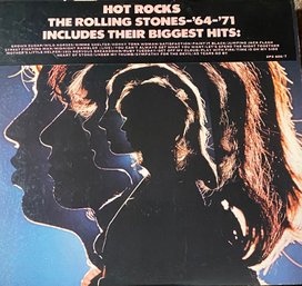 ROLLING STONES - HOT ROCKS 1964-1971- 2 LP - 606/7 VINYL - VERY GOOD CONDITION -  W/ Flier