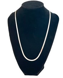 Gorgeous Large Italian Herringbone Chain Necklace