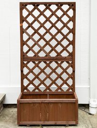 A Cedar Planter With Built IN Trellis