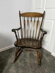 Dark Wood Rocking Chair