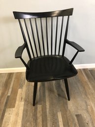 Black High Back Dining Arm Chair