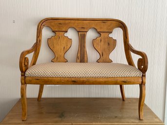 Wood Settee Bench