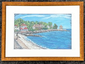 An Original Pastel By Robert Selkowitz, Shippan Point