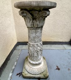 Greek Cement Garden Pedestal