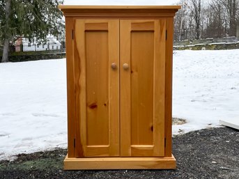 A Paneled American Pine Cabinet