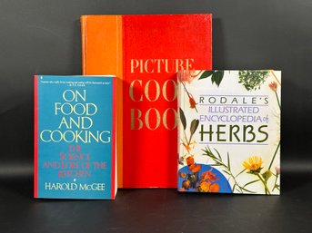 A Selection Of Books On Food, Cooking & Herbs