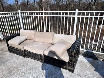 Outdoor Coach / Sofa 1 Of 2 With Cushions