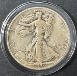 1936 Walking Liberty Silver Half Dollar