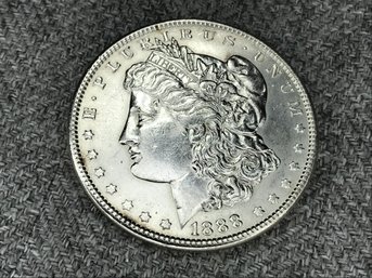 Very Nice Antique (1888) American Coin - MORGAN DOLLAR - One Dollar Coin - We Have Two In Todays Auction !