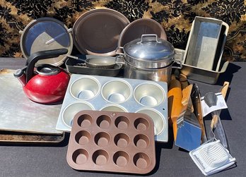 Large Grouping Of Kitchenware & Baking Goods