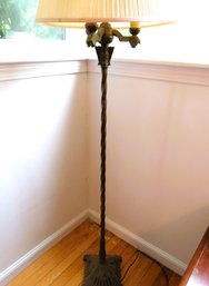 Vintage Art Deco Metal Floor Lamp