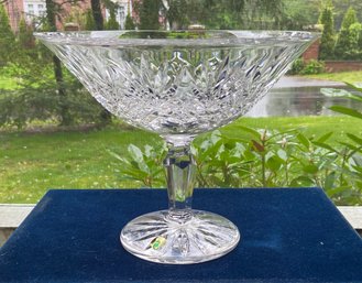 Large Vintage Waterford Crystal 'Newcastle' Pedestal Compote 10'