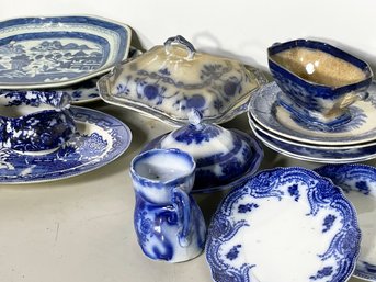 A Collection Of Vintage And Antique Transferware (mostly European)