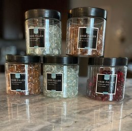 5 Jars Of Vase Filler Gems