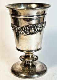 Fancy Silver Plated Chalice Having Repousse Garland