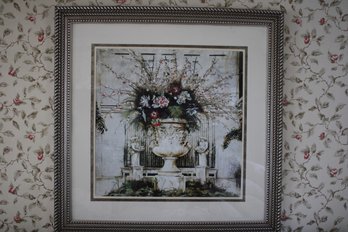 Silver Framed And Matted Decorative Print