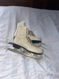 Vintage White Figure Skates