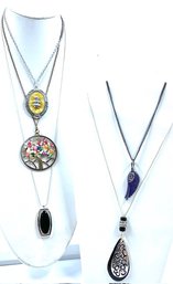 Grouping Of 5 Assorted Pendant Necklaces