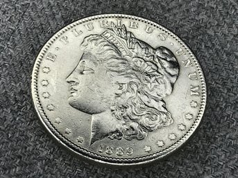 Very Nice Antique (1889) American Coin - MORGAN DOLLAR - One Dollar Coin - We Have Two In Todays Auction !