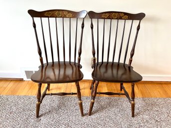 Pair Of Vintage Hitchcock Chairs
