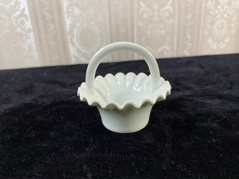 Vintage Limoges Porcelain All White Miniature Vase