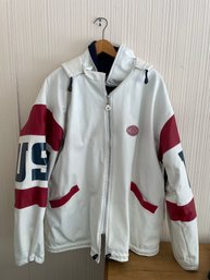 Oneten America White Jacket Coat France Mens Large