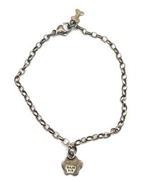 Vintage Sterling Silver Dog Themed Charm Bracelet