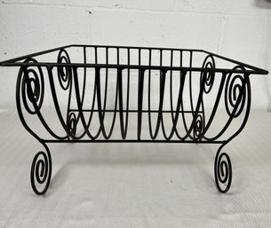 Metal Rack For Magazines, Wood, Plants Or Your Favorite Throw!