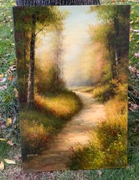 Beautiful Oil Painting ~ Signed Dan Austine ~  Country Lane