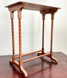 A Victorian Side Table - Spool Base