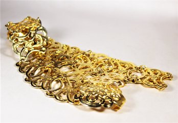 Fine Gilt Metal Hallmarked Link Belt With Buckle