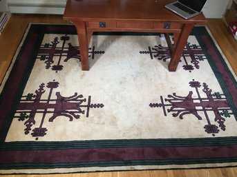 Incredible $4,900 STICKLEY Arts & Crafts / Mission Style Rug - Bit Larger Than The On We Sold - FANTASTIC !