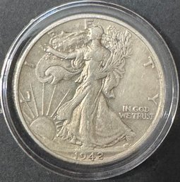 1942-S Walking Liberty Silver Half Dollar