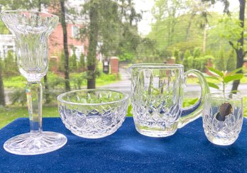 Four Pieces Of Vintage Waterford 'Lismore' Crystal