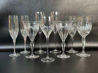 A Grouping Of Vintage Stemware Including Waterford & Tudor