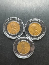 3 Wheat Pennies 1936, 1936-D, 1936-S