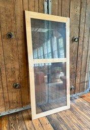 Unused Wooden Frame Screen Door In Original Wrapper