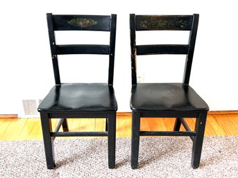 Pair Of Small Vintage Chairs