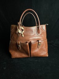 Vintage Dooney & Bourke Florentine Vacchetta Shoulder Bag