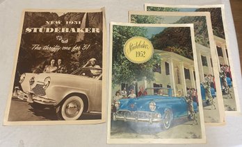1951 And 1952 Studebaker Advertisements