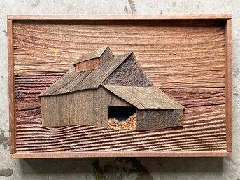 Got Wood? - A Bucolic Wood Collage Of Wood Shed On Wood In Wood Frame - Vermont Artisan Made