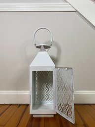 Decorative Reticulated Candle Tower With Door