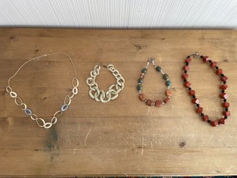 Lot Of 4 Large Necklaces