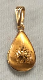 Antique Unknown Untested Gold Locket Pendant For Necklace