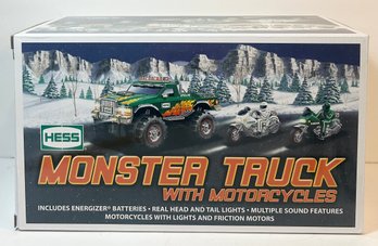 BRAND NEW 2007 Hess Monster Truck With Motorcycles