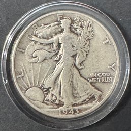 1943 Walking Liberty Silver Half Dollar